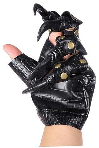 VALICLUD 1 Paar Halloween-handschuhe Drachen Klaue Halloween-party-handschuhe Tierhandschuhe Drachenhandschuhe Krallenhandschuh Halloween Skelett Handschuhe Leder Behaart Kleidung