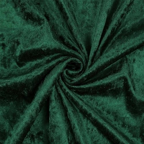 Pannesamt Stoff glänzend, uni dunkelgrün (Länge am Stück: ab 50cm / Breite: 150cm)