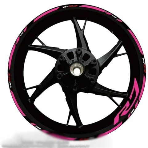 OLLinS 17 Zoll Motorrad Radnabe Logo Felgenaufkleber Dekoration YZFR7 Set Hochwertiger Reflektierender Wasserdichter Aufkleber Für YZF R7 (Farbe : R79)