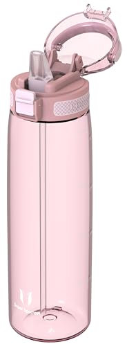 Super Sparrow Gourde avec Paille - 1L - TouchSip Bouteille d'eau - Tritan Sans BPA - Idéale pour le Sport, l’École et les Activités en Plein Air