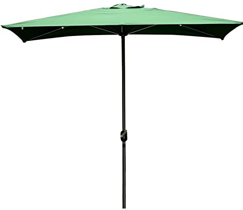 IUokLU Sonnenschirm 3 m Garten-Doppelspitze, runder Terrassen-Sonnenschirm, UV-Schutz, winddicht, Outdoor-Schirme mit vertikaler Kante, Sonnenschutz-Pavillon