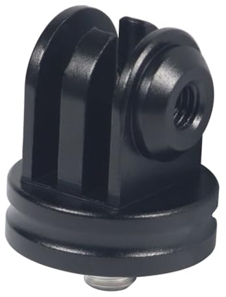 NovelGoal Monopod Mount Base Conversion Adapter Screw Tripod Adapter 1/4 M5 M6 Mount Holder Compatible with GoPro 12 11 10 9 8 Camera Accessories (Type B, M5 Screw)