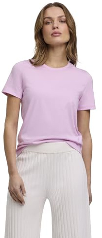 FALKE Damen T-Shirt Basic Round Neck W S/s Sh Baumwolle weich Kurzarm bequem sehr leicht 1 Stück, Rosa Sporty Rose 8393, S