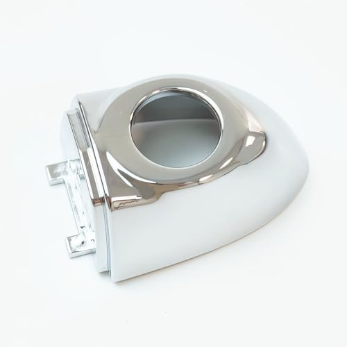 sosega Silver Exterior Door Handle Cap Front Left Driver Side Compatible with Fiat 500X 2014-2021 Replaces Part # 6AQ85SZ0AA