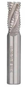 1pc HSS ébauche fraise en bout 4 flûtes 6-20mm CNC fraise fraises mèche de routeur for aluminium acier métal ébauche outils d'usinage(20xD20x38x104)
