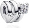 Rimgoris 925 Sterling Silver Charm per donne bracciali collana frecce e diamanti cuore Ciondoli regalo di San Valentino con zirconi cubici 5A per donna
