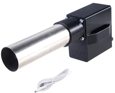 Souffleur d'air rechargeable sans fil pour barbecue 1800 mAh alimenté par batterie pour pique-nique et cuisine en plein air