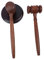 Abaodam 3 Teiliges Set Aus Holzauktionhammer Mit Stabiler Basis Robustes Auktionshammer Set Für Gerichte Und Auktionen Vintage Design Ideal Für Versteigerungen Und Simulationen