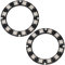 Heevhas WS2812 5050 5 V RGB-LED-Ring 12 LEDs Vollfarbe RGB-Lichtmodul-Zubehör LED-Ringlampenplatine zur Dekoration (2 Stück)
