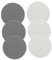 Mikikit Bowling Ball Cleaning Pad Set 6pcs Bowl Cleaning Accessories Polishing Pad Reusable for Bowling Ball Metal Plastic
