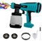 Witlight Akku Farbsprühsystem für Makita Akku 18V, 800ml Behälter, Bürstenloser Motor, Förderleistung 1000 ml/min, Inkl. 1/1.5/2.5mm (Ohne Akku)