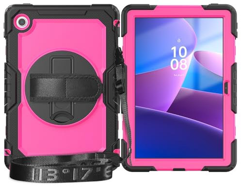 Funda protectora para tableta Funda compatible con Lenovo Tab 10.1 TB-311 (2025) 2025 de 10,1 pulgadas con protector de pantalla, [Soporte] [Correa de hombro] Funda resistente a prueba de golpes con c