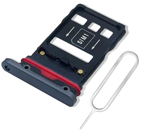 ExtKry SIM Kartenfach für Huawei Mate 20 Pro Dual SIM Tray,Blau | Originalqualität SIM Karte Rahmen Kartenhalter Card Tray Dual SIM Tray mit SIM Pin.