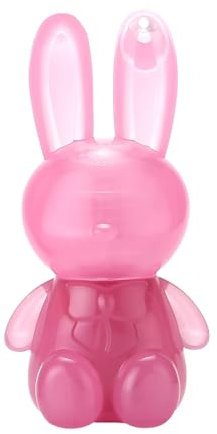 6 Farben Lippenstift Rabbit Feuchtigkeitsspendender Lippenstift Cute Rabbit Lip Glaze 2 in 1 Key Chain Lip Gloss Lip Stain Lipstick set, Wasserfester, antihaftbeschichteter Becher, langanhaltend (04#)