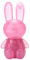 6 Farben Lippenstift Rabbit Feuchtigkeitsspendender Lippenstift Cute Rabbit Lip Glaze 2 in 1 Key Chain Lip Gloss Lip Stain Lipstick set, Wasserfester, antihaftbeschichteter Becher, langanhaltend (04#)