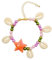 KIRZAX - Bracelet de cheville coquillage pour femme, bijou coquillage, bracelet coquillage naturel pour bébé, réglable