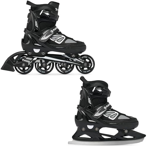 RAVEN Advance 2in1 Ice Skates Schlitt- und Inlineskates Inliner für Kinder und Erwachsene verstellbar
