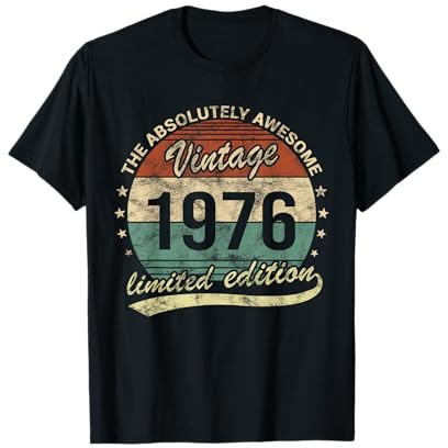 50. Geburtstag Awesome Vintage 1976 Mann oder Frau T-Shirt