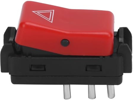 Interruttore lampeggiatore di Emergenza/Luce di Segnalazione di Pericolo 1248200110 Rosso, Ricambio per Mercedes-Benz W124 W201 W202