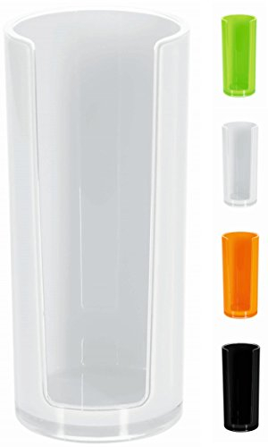 Spirella Wattepadspender Wattepadhalter Acryl Sydney Make-Up Kosmetikorganizer 16,5 x 7 cm Weiß
