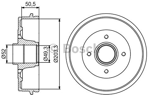 Bosch 0986477214 Trommel Bremssattel