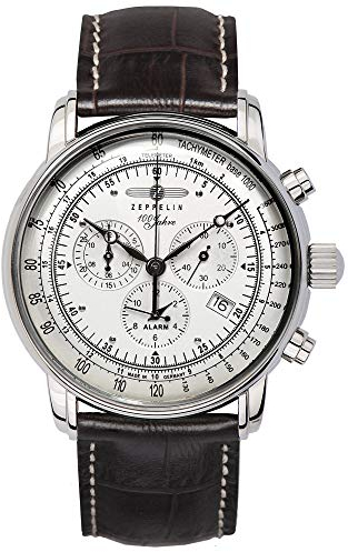 Zeppelin Armbanduhr 7680-1, Braun, Riemen, Braun, braun, Gurt