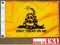 Uns Flagge Factory 30,5 x 45,7 cm Gadsden Don 't Tread On Me Flagge – Outdoor SolarMax Nylon Flagge – 100% Made in Amerika, 12X18