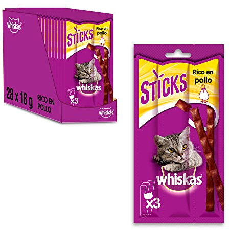 whiskas Snack Sticks rijk aan kip 18 GR