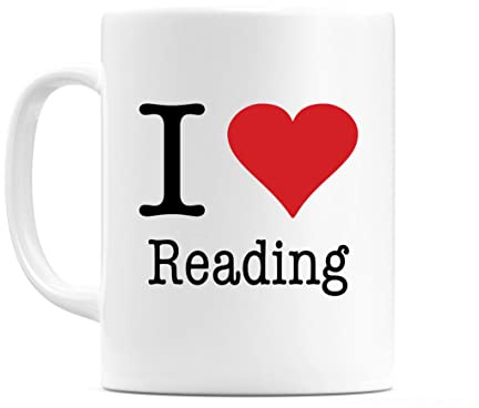 WeDoMugs I Love Reading 11oz Ceramic Coffee Tea Gift Mug Cup