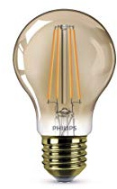Philips LEDclassic Lamp, Glass, Flame, E27, 48W