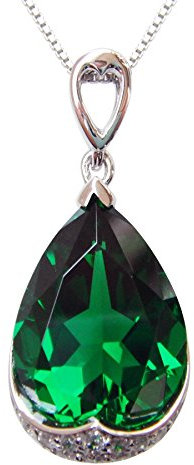 Navachi - Vergoldetes Silber Tropfenschliff rot