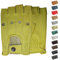 German Wear Driving Halbfinger Fingerlose Autofahrer-Handschuhe Lederhandschuhe, 10=XL, Gelb