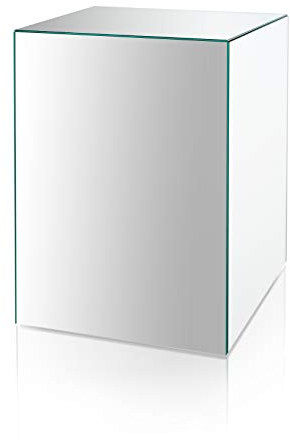 freeroom24 - Colonna decorativa per fiori, in specchio, 30 x 30 x 50 cm