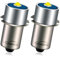 Ruiandsion P13.5S LED Flashlight Bulb 3W 6-30V 2525 LED Replacement Bulb for DEWALT Torch Tooling Lantern Work Light Bulbs Replacement,Non-Polarity - (Pack of 2)