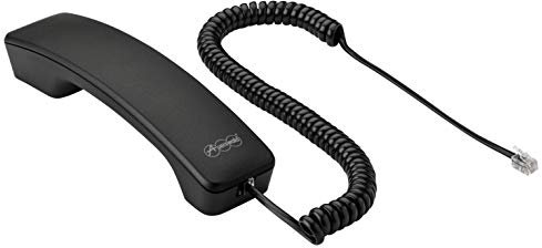 AUERSWALD COMfortel D-Serie Hörer schwarz inkl. Spiralkabel Neuhörer Ersatzteil - NUR FÜR TELEFONE DER D-Serie D100/200/400/600