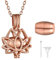 GoldChic JEWELRY Rose Gold Cremation Urn Necklace for Women, Lotus Personalised Engraved Ash Holding Jewellery for Nan