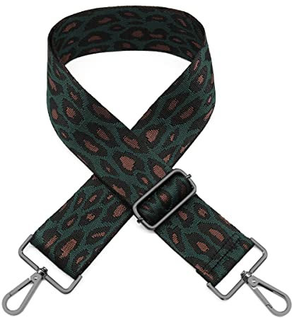 HNOOM 5cm Breiter Taschengurt zum Wechseln | Verstellbarer Schulterriemen 80-140cm | Universeller Tragegurt für Umhängetaschen | Ersatzgurt für Damenhandtaschen | Mit Metallkarabiner DIY Zubehör