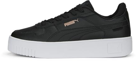 PUMA Carina Street, Sneaker Donna, Black Rose Gold White Metallic, 42 EU