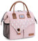 Lekespring Borsa da Pranzo Isolata per le Donne a Tenuta Stagna da Pranzo per Gli Uomini, Borsa da Pranzo Termica Ampia Aperta per la Scuola di Lavoro Picnic Viaggio 10 Litri, rosa
