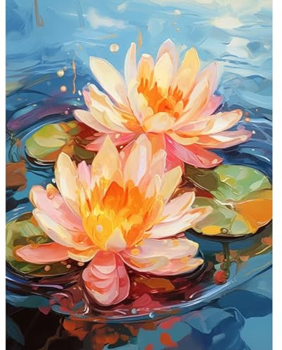 YUCCAORCHID Peinture Numero Adulte,Acryliques Peinture par Numéros pour Adultes Débutants Enfants Peinture a Numero Adulte Peinture avec 3 Pinceaux Sans cadre 40×50 cm