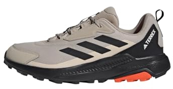adidas Herren Terrex Anylander Hiking Shoes Wanderschuhe, Wonder Beige/Core Black/Orange, 48 EU