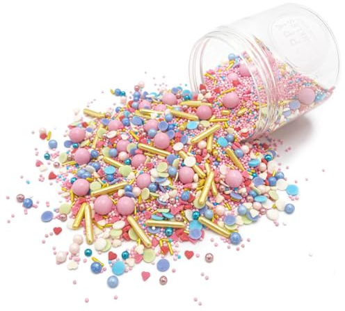 Happy Sprinkles Dancing Queen 90g | Bunter Streusel Mix Mit Schokolade Zum Dekorieren | Ideale Tortendeko | Für Kekse, Eis & Kuchen Geeignet