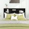 Tino Tech Kopfteil-Regal 140x19x103,5 cm Schwarz Holzwerkstoff Kopfteil mit Ablagen Bettkopfteil mit Stauraum Regal Kopfenden Bettrückwand Bett Kopfteil Holz Headboard Schlafzimmer Möbel