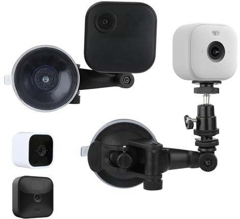 TEKCAM Suction Cup Mount Compatible with Blink Outdoor 4 Blink Outdoor 3rd Gen, Blink Mini 2, Blink Mini, Security Camera Suction Cup Mount, Camera Window Mount, No Tools, 2 Pack