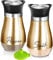 UDQYQ Edelstahl Salz- und Pfefferstreuer Set mit Glasflasche, Gewürzspender Küchenzubehör für Haus, Küche, Restaurant, Esstisch (Kupfer)