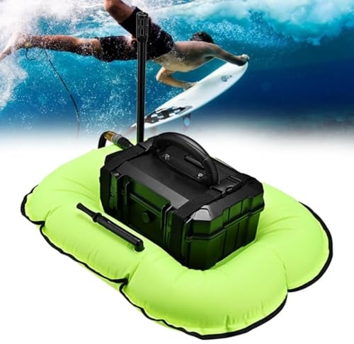 Hydravex Scuba Dive System 3/5,5 Stunden wiederaufladbare Tauchflasche mit 10m Schlauch und abnehmbarem Atemregler, für Freizeittauchen und Angeln,Green-4000mAh