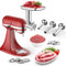 FGREEBLE Accesorio para molinillo de carne para batidora de pie KitchenAid, molinillo de carne para batidora KitchenAid con 4 placas de molienda, 3 tubos de relleno de salchichas y 2 cuchillas de