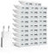 30Pack USB Ladegerät 5W Slim Ladestecker Netzteil 5V 1A 2Port USB C+ USB A Netzstecker Adapter, Steckdosenadapter für iPhone,eBook Reader, Xperia, MP3, Smartphone（Weiß） (Thickness 1.45cm/30packs)