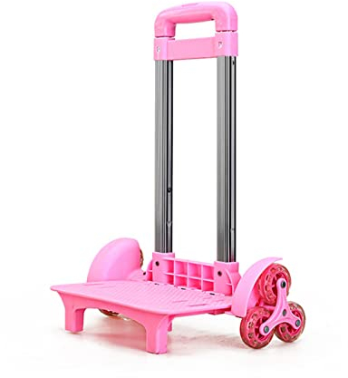 MOIDHSAG 6 Rollen Rucksack Trolley Faltbare Wagen Trolley Wagen Studenten Gepäck Reise Handwagen für Rucksäcke, 1