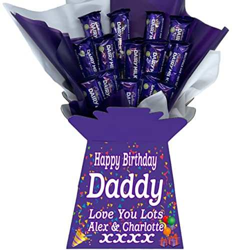 Personalised Chocolate Gift Hamper Bouquet Compatible With DAIRY MILK